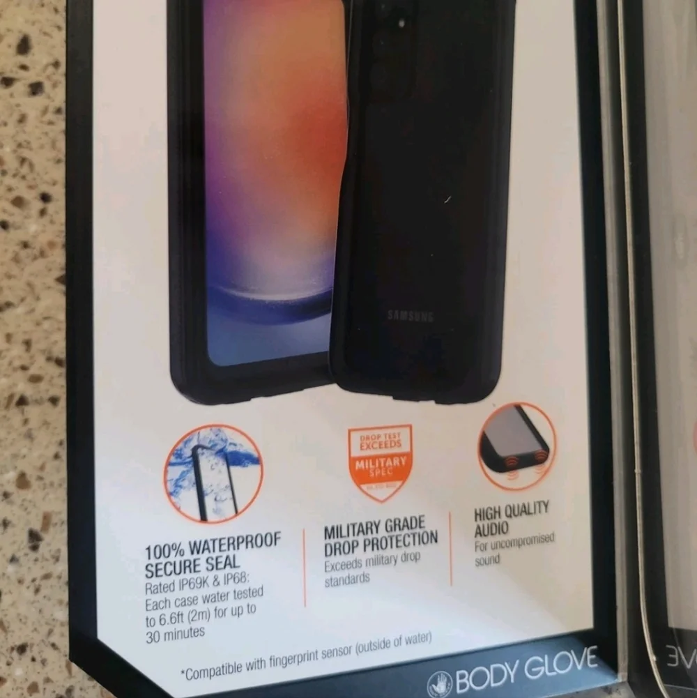 Body Glove Samsung Galaxy A25 5G Tidal 100% Waterproof Black Cellphone Case NEW